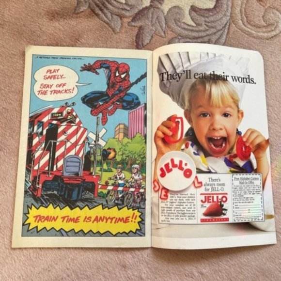 SpiderMan 1992 vintage Chaos in Calgary comic book Marvel Canada - Picture 9 of 11